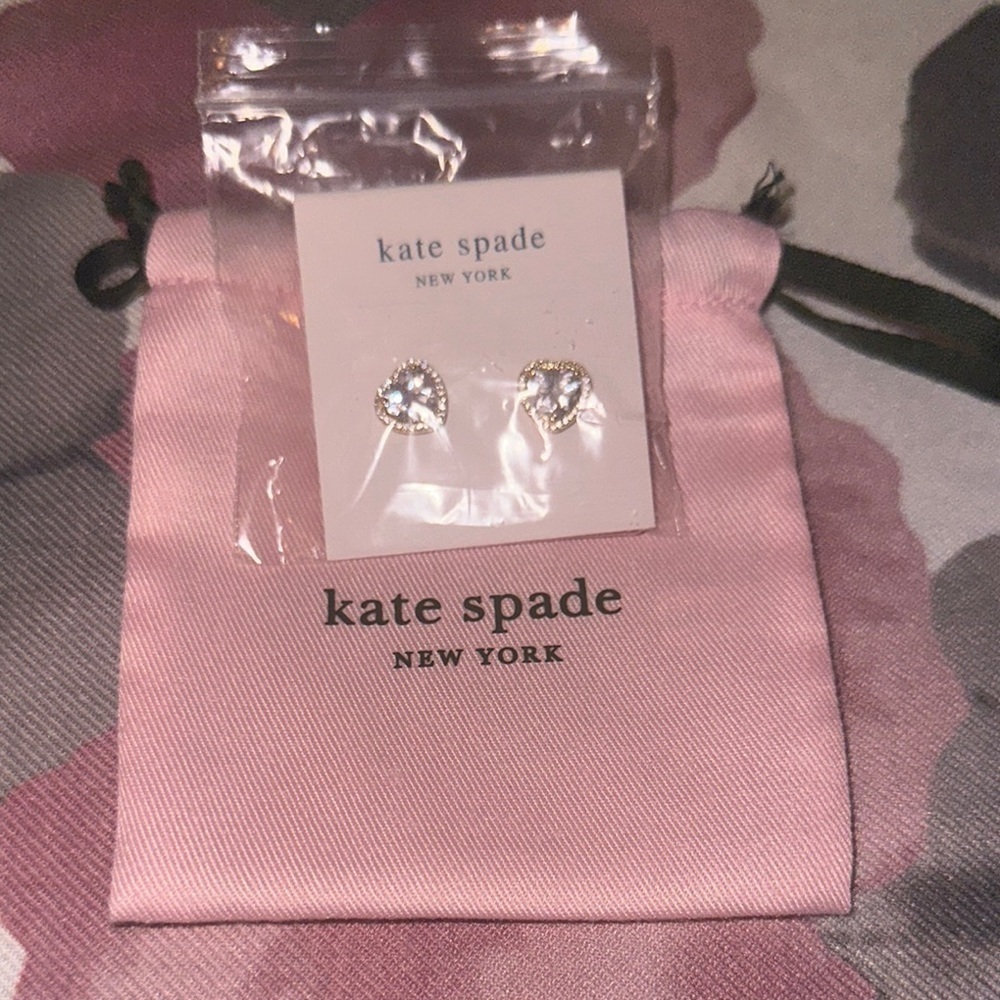 Kate Spade ♠️ Gold Heart Earrings